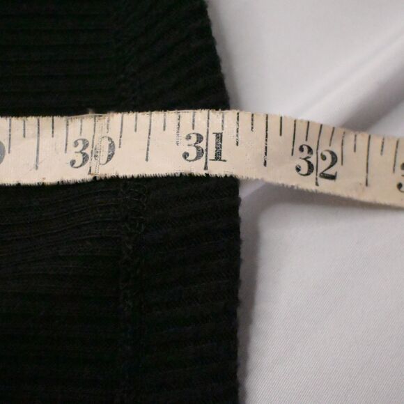 NWT BKE Womens XS Black V-Neck Ribbed Tie Back Waist 3/4 Sleeve Sweater Pullover - Picture 7 of 7